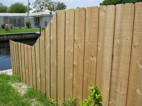 Different Height Board on Board Fencing