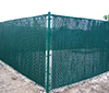 Chain Link Fence Privacy Slats with Gate