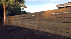 permit to build horizontal wood fence